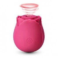 RoseBud 10 Function Clitoral Sucking Vibrating Silicone Rechargeable RED (BACK IN STOCK SOON!)